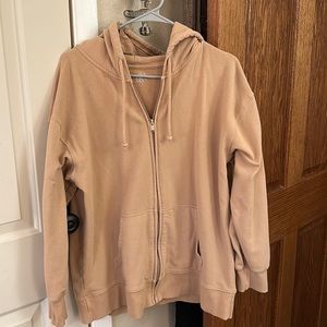 Classic sweatshirt zipped hoodie